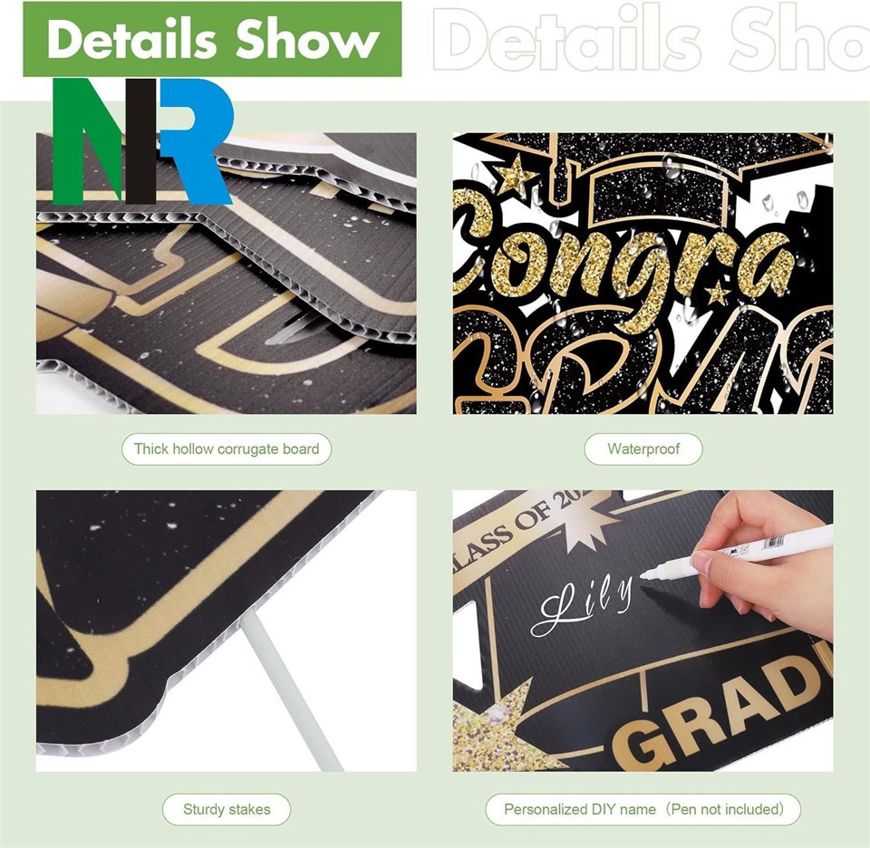 University graduation banners